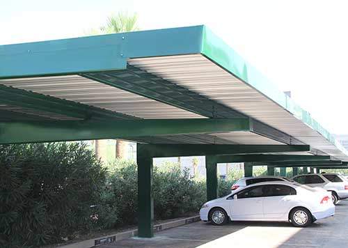 Full Cantilever Covered Parking Structure