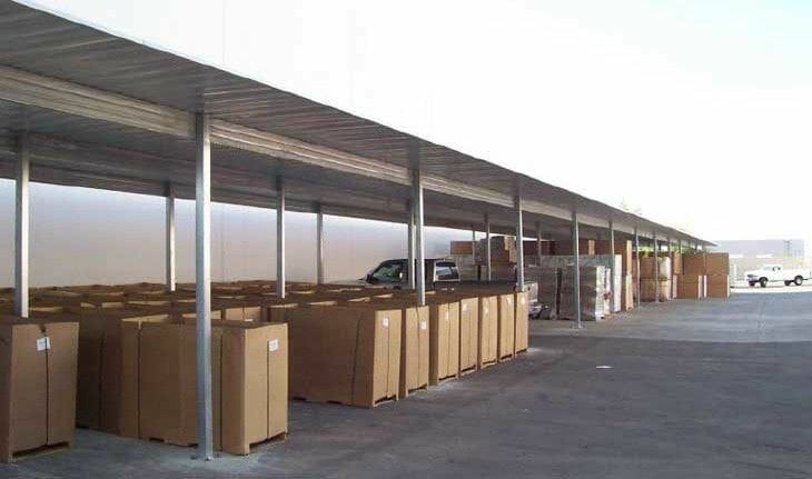 Commercial carports post and purlin system
