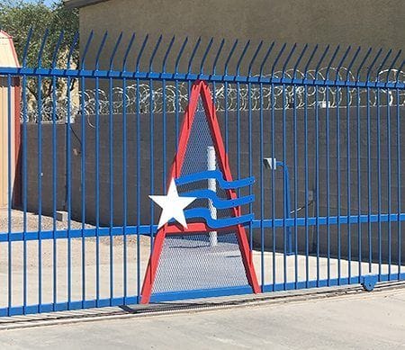 Secure automatic front gate