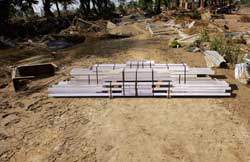 All steels structures are delivered in manageable kits