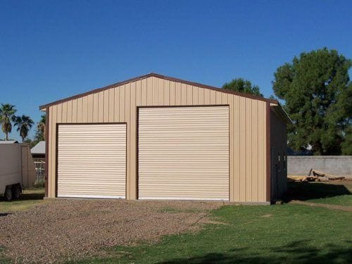 Residential Garage with Custom Door Size