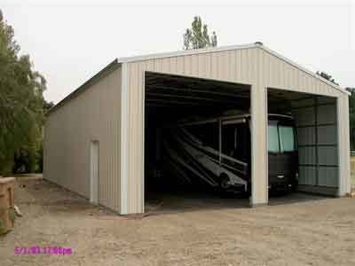 STEEL RV GARAGE IN CA. #2