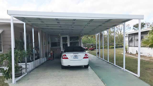 single slope carport kits